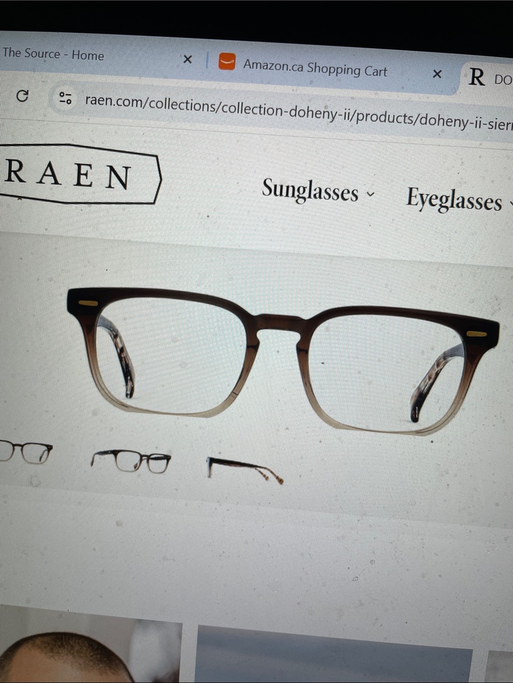 RAEN Dohemy Brown to Clear Gradient  Eyeglasses